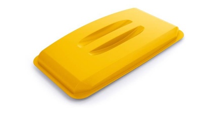 Tető, 60 l-es szemeteshez, műanyag, DURABLE "Durabin®", sárga