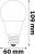 LED izzó, E27, gömb, A60, 9,5W, 1055lm, 3000K, AVIDE