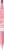 Zseléstoll, 0,33 mm, nyomógombos, csíkos test, ZEBRA "Sarasa Clip Pastel", pasztellpiros